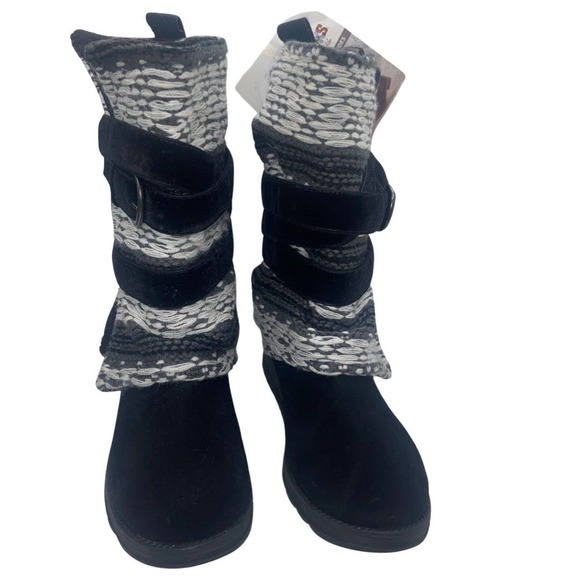 MUK LUKS Women's Nikki Boots - Blue Steel/Dark Gray - Size 7 - Mid Calf (V) - Picture 2 of 13